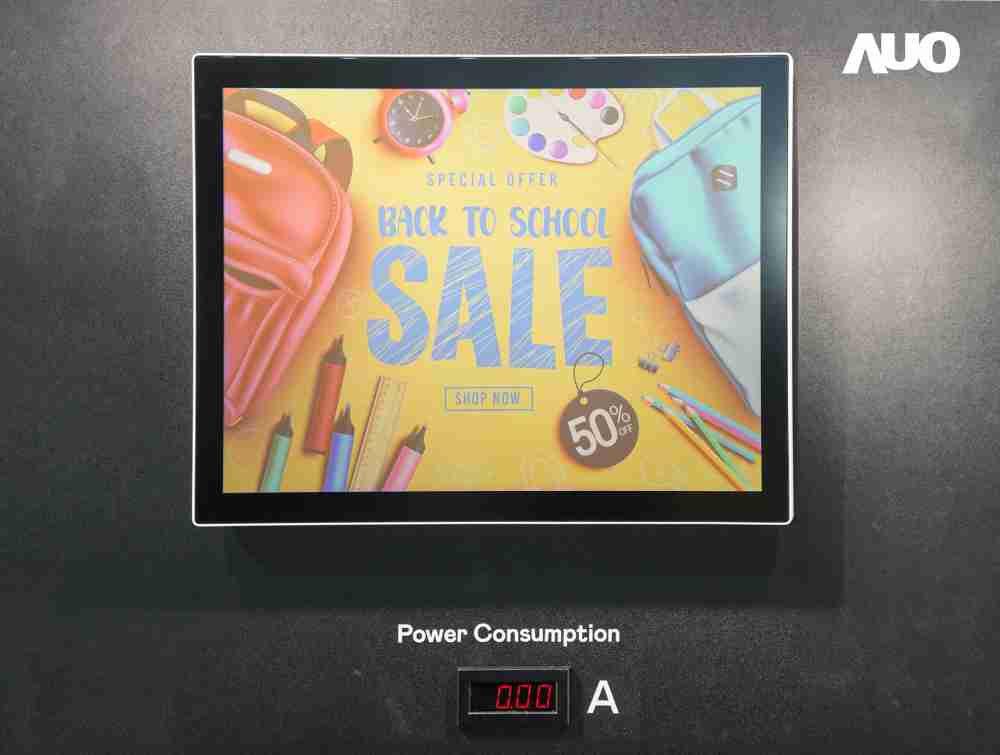 z6尊龙展示胆固醇液晶超低耗能户外全彩显示器，，，，ChLC（胆固醇液晶）以双稳态技术使静态显示零功耗，，，，具省电、、、高彩度、、环保的特性，，，，还整合软硬件系统解决方案，，，，可透过单一云端平台管理